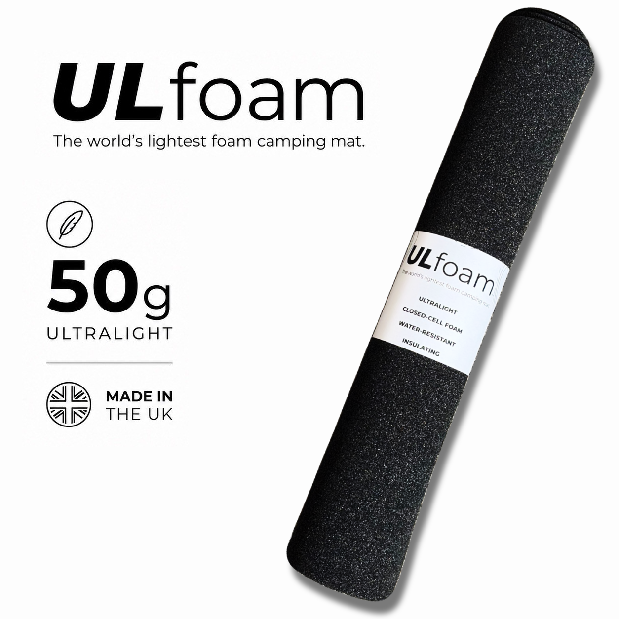 ULfoam 50g ultralight closed-cell foam sleeping mat, rolled